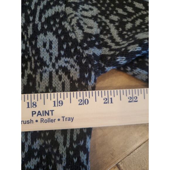 Womens Nomadic Traders Sweater Size Large, Navy Blues, Clasp Collar Cotton Blend - Picture 6 of 8